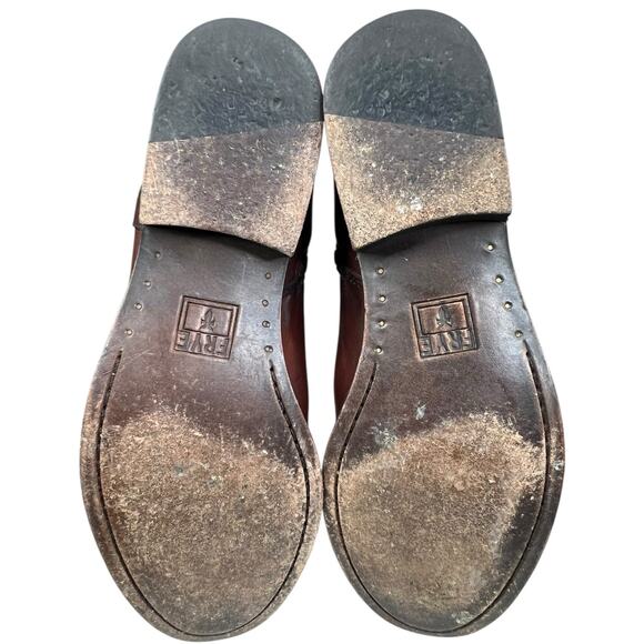 Frye Women’s Melissa Tab Redwood Leather Riding Boot Size US 7 - Picture 9 of 12